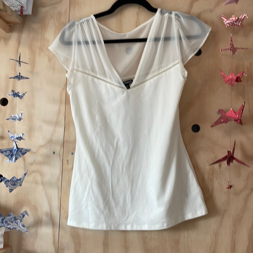 NWOT Express Size S Shirt White